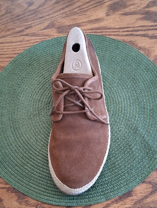 Men\'s Ralph Lauren Polo Brown Suede Two Eye Jute Lace Up Loafers Size 11 main image 11